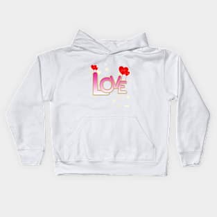 "Blushing Love Symphony" Kids Hoodie